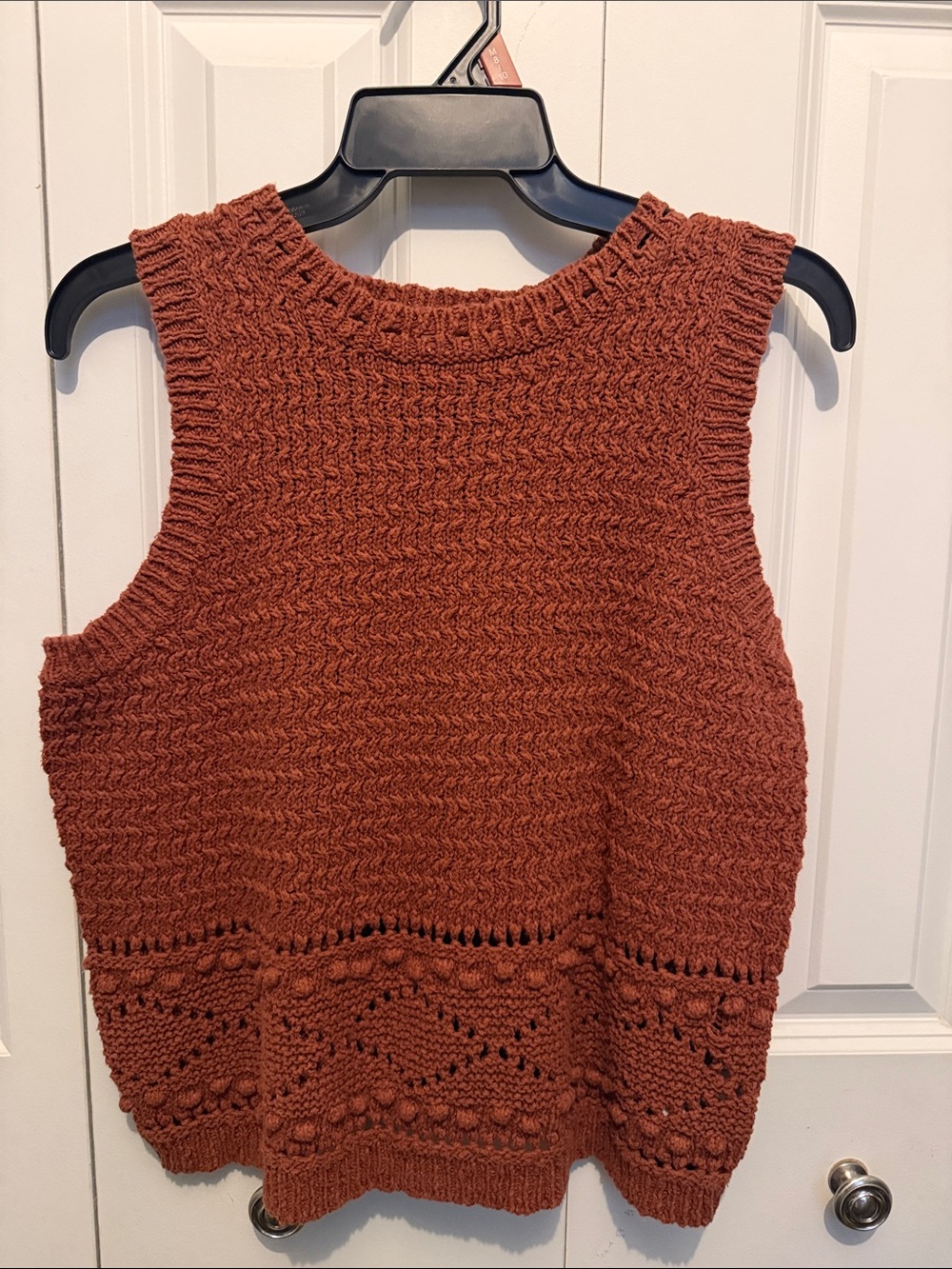 Universal Thread Burnt Orange Knit Sleeveless Sweater Vest